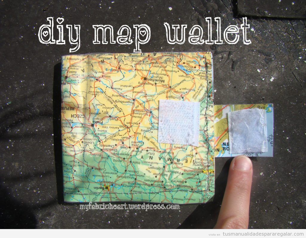 Tutorial cartera mapamundi plástico DIY para regalar, 1