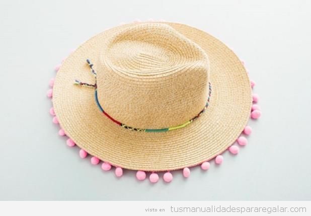 Sombreros DIY pompones
